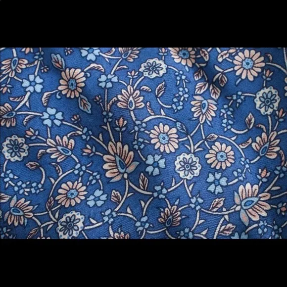 Boho floral gypsy skirt print maxi long blue - Picture 7 of 14